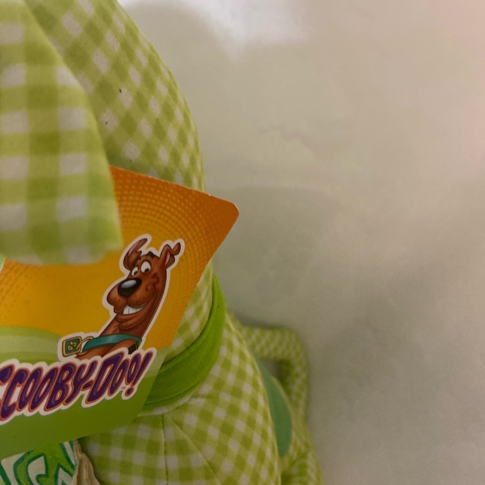 Scooby Doo Plush Toy Factory Green Plaid Checkered Stuffed Toy Hanna Barbera - Picture 5 of 8